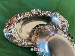 Pair American Sterling Silver Vintage Dishes Alvin Manufacturing Company