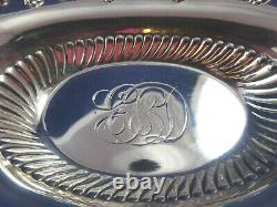 Pair of Fancy Sterling Oval Candy or Nut Dishes by Alvin #3551