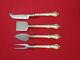 Pirouette By Alvin Sterling Silver Cheese Serving Set 4 Piece Hhws Custom