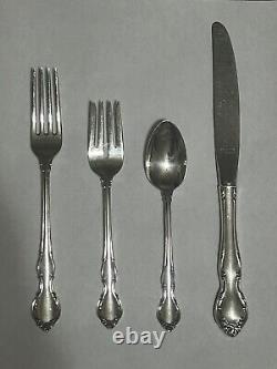 Pirouette by Alvin Sterling Silver Regular Size Place Setting(s) 4pc Flatware