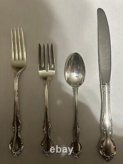 Pirouette by Alvin Sterling Silver Regular Size Place Setting(s) 4pc Flatware