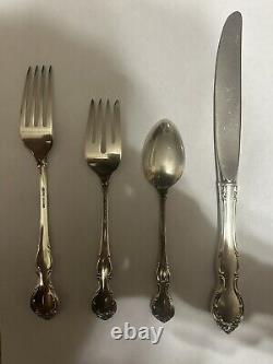 Pirouette by Alvin Sterling Silver Regular Size Place Setting(s) 4pc Flatware