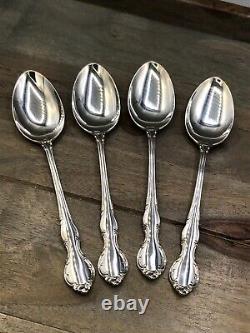 Pirouette by Alvin Sterling Silver set of 4 Soup Spoons 7
