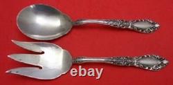 Prince Eugene By Alvin Sterling Silver Salad Serving Set AS 2pc 8 7/8