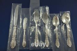 Prince Eugene by Alvin Sterling Silver Flatware Set For 8 Service 59 Pieces