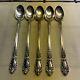 Prince Eugene By Alvin Sterling Silver Iced Tea Spoons 7 1/2 Set Of 5 1950's