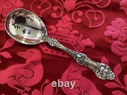RAREST Old Orange Blossom by Alvin Sterling Silver Gumbo Soup Spoon 6 7/8