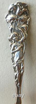 RARE! Raphael by Alvin Sterling Silver PASTRY FORK 6 Art Nouveau