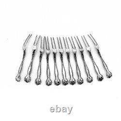 Raleigh Strawberry Forks 11 Sterling Silver Alvin 1900 No Mono
