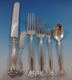 Raleigh by Alvin Sterling Silver Flatware Set For 8 Service Dinner 51 Pieces