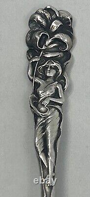 Raphael By Alvin Sterling Silver Demi Tasse Spoon 4 Nouveau Antique
