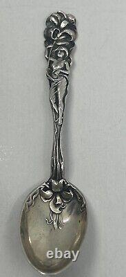 Raphael By Alvin Sterling Silver Demi Tasse Spoon 4 Nouveau Antique