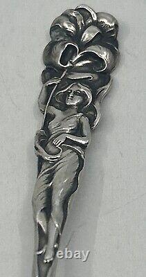 Raphael By Alvin Sterling Silver Demi Tasse Spoon 4 Nouveau Antique