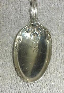 Raphael Pattern By Alvin Sterling Silver Teaspoon Floral Figural Woman, 6