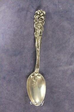 Raphael by Alvin 4¼ Sterling Silver Art Nouveau Figural Demitasse Spoon