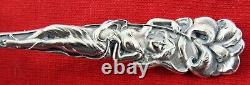 Raphael by Alvin Sterling Silver Baby Food Pusher, 3 1/8, Mono, Art Nouveau