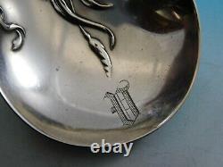 Raphael by Alvin Sterling Silver Berry Serving Spoon Monogram D in Bowl 9
