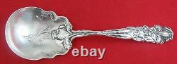 Raphael by Alvin Sterling Silver Berry Spoon 9 1/8 with IRIS Mono, Art Nouveau