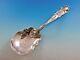 Raphael By Alvin Sterling Silver Berry Spoon With Iris 9 1/4 Figural Nouveau