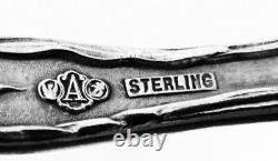 Raphael by Alvin Sterling Silver Cucumber Server withSaw Edge Circa 1902, 6 3/8