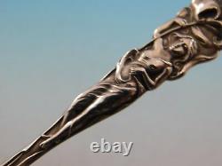 Raphael by Alvin Sterling Silver Demitasse Spoon 4 1/8 Floral Figural Woman