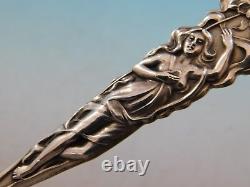 Raphael by Alvin Sterling Silver Flat Handle Master Butter 7 1/8 Floral Figural