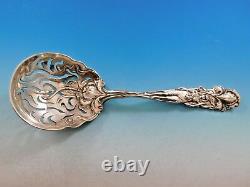 Raphael by Alvin Sterling Silver Pea Spoon 9 Floral Figural Woman Pierced Bowl