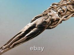 Raphael by Alvin Sterling Silver Pea Spoon 9 Floral Figural Woman Pierced Bowl