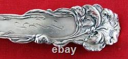 Raphael by Alvin Sterling Silver Pea spoon gold washed bowl 9, mono Art Nouveau