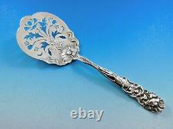 Raphael by Alvin Sterling Silver Tomato Server Pierced with Poppy Flower 8 1/4