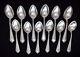 Rare 12 1920's Alvin Sterling Silver Spoons Engraved With Dates 1920 1931