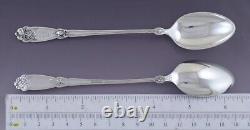 Rare 5 Alvin Sterling Silver Fleur de Lis Art Nouveau Iced Tea Spoons B Mono