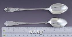 Rare 5 Alvin Sterling Silver Fleur de Lis Art Nouveau Iced Tea Spoons B Mono