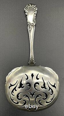 Rare Alvin Edward VII Sterling Silver Pierced Server /Bon Bon Spoon No Monogram