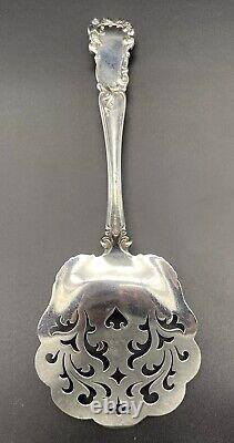 Rare Alvin Edward VII Sterling Silver Pierced Tomato Server 7.5