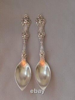 Rare Alvin Sterling Orange Blossom 1905 Grapefruit Spoons