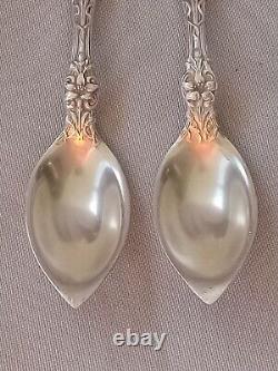 Rare Alvin Sterling Orange Blossom 1905 Grapefruit Spoons