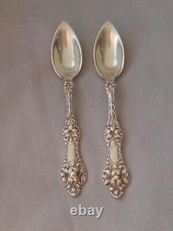 Rare Alvin Sterling Orange Blossom 1905 Grapefruit Spoons