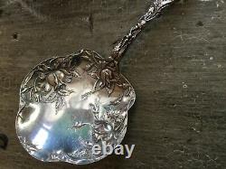 Rare Antique Alvin Bridal Rose Sterling Bon Bon Server Nut Candy 5-1/2 Spoon