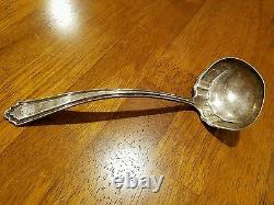 Rare Antique Alvin sterling silver 7-inch scalloped gravy /serving ladle