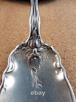 Rare Antique Raphael Alvin Art Nouveau Woman Daffodil Sterling Silver Spoon #158