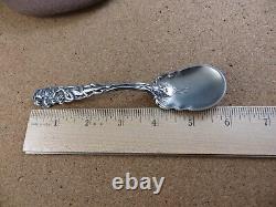 Rare Antique Raphael Alvin Art Nouveau Woman Daffodil Sterling Silver Spoon #158