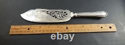 Rare Hamilton By Alvin Sterling Silver Handle Ice Cream Server Cake Knife 10.5