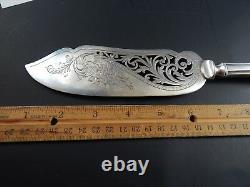 Rare Hamilton By Alvin Sterling Silver Handle Ice Cream Server Cake Knife 10.5