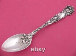 Rare Sterling ALVIN Teaspoon with decorated bowl BRIDAL ROSE 1903 no mono
