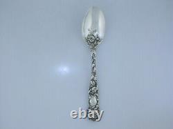Rare Sterling ALVIN Teaspoon with decorated bowl BRIDAL ROSE 1903 no mono