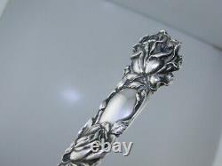 Rare Sterling ALVIN Teaspoon with decorated bowl BRIDAL ROSE 1903 no mono