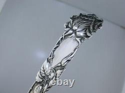 Rare Sterling ALVIN Teaspoon with decorated bowl BRIDAL ROSE 1903 no mono