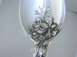 Rare Sterling ALVIN Teaspoon with decorated bowl BRIDAL ROSE 1903 no mono
