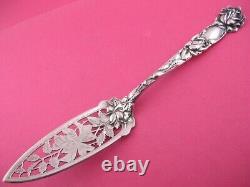 Rare Sterling ALVIN pierced Jelly Server BRIDAL ROSE 1903 no mono